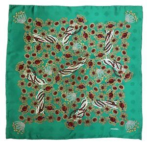 Chanel Jewel Print Silk Square Scarf
